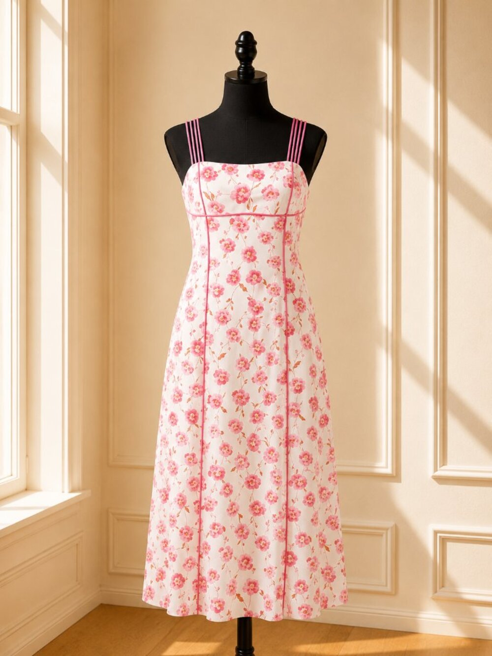 Tuckernuck Hyacinth House Poppy Trellis Cordelia Maxi Dress L